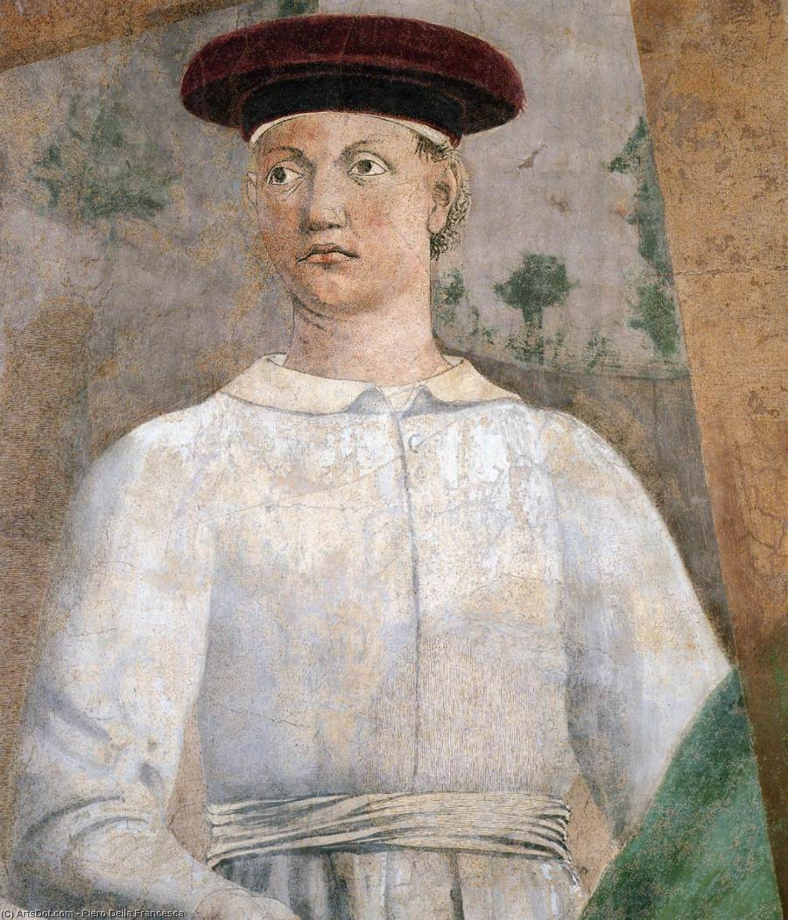 7a. Die Entdeckung Des Heiligen Kreuzes (detail) — Piero Della Francesca
