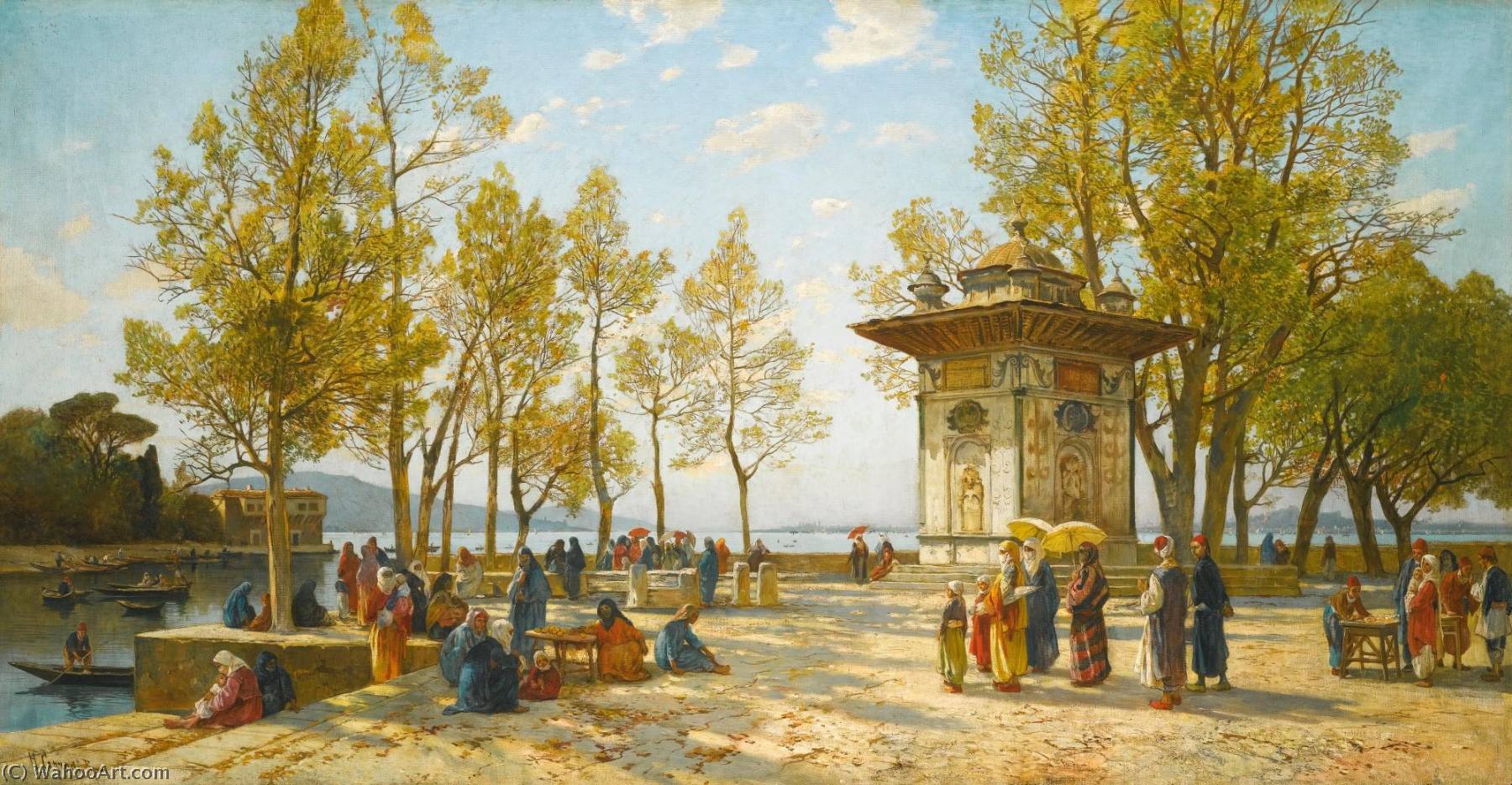 The Fountain Of The Sweet Waters Of Asia, On The Bosphorus — Hermann David Salomon Corrodi