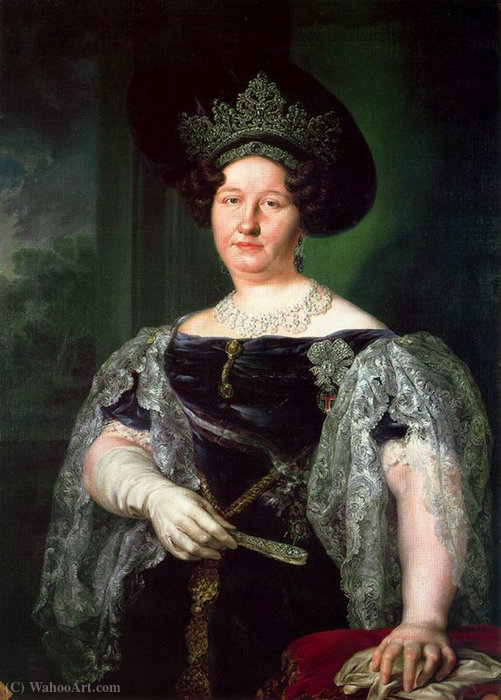 Portrait Of Queen Maria Isabella Of The Two Sicilies — Vicente López Y Portaña
