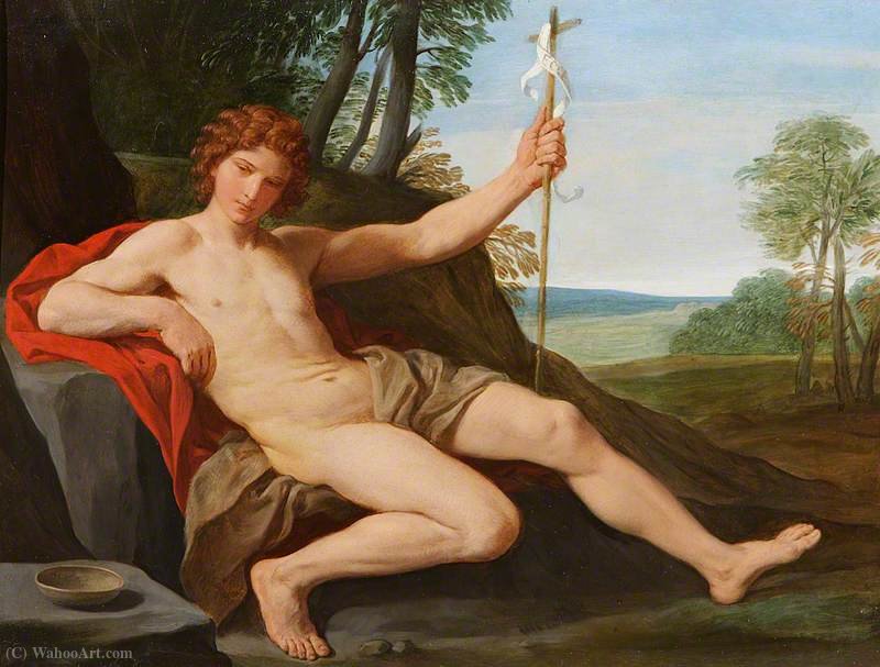 Saint John The Baptist In The Wilderness — Simone Cantarini