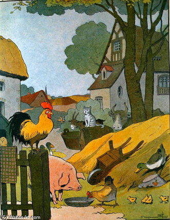 The Farm Yard — Benjamin Rabier