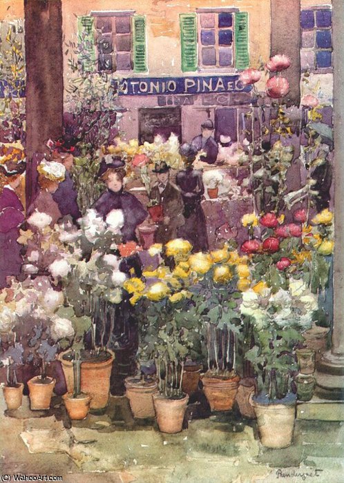 Italian Flower Market — Maurice Brazil Prendergast