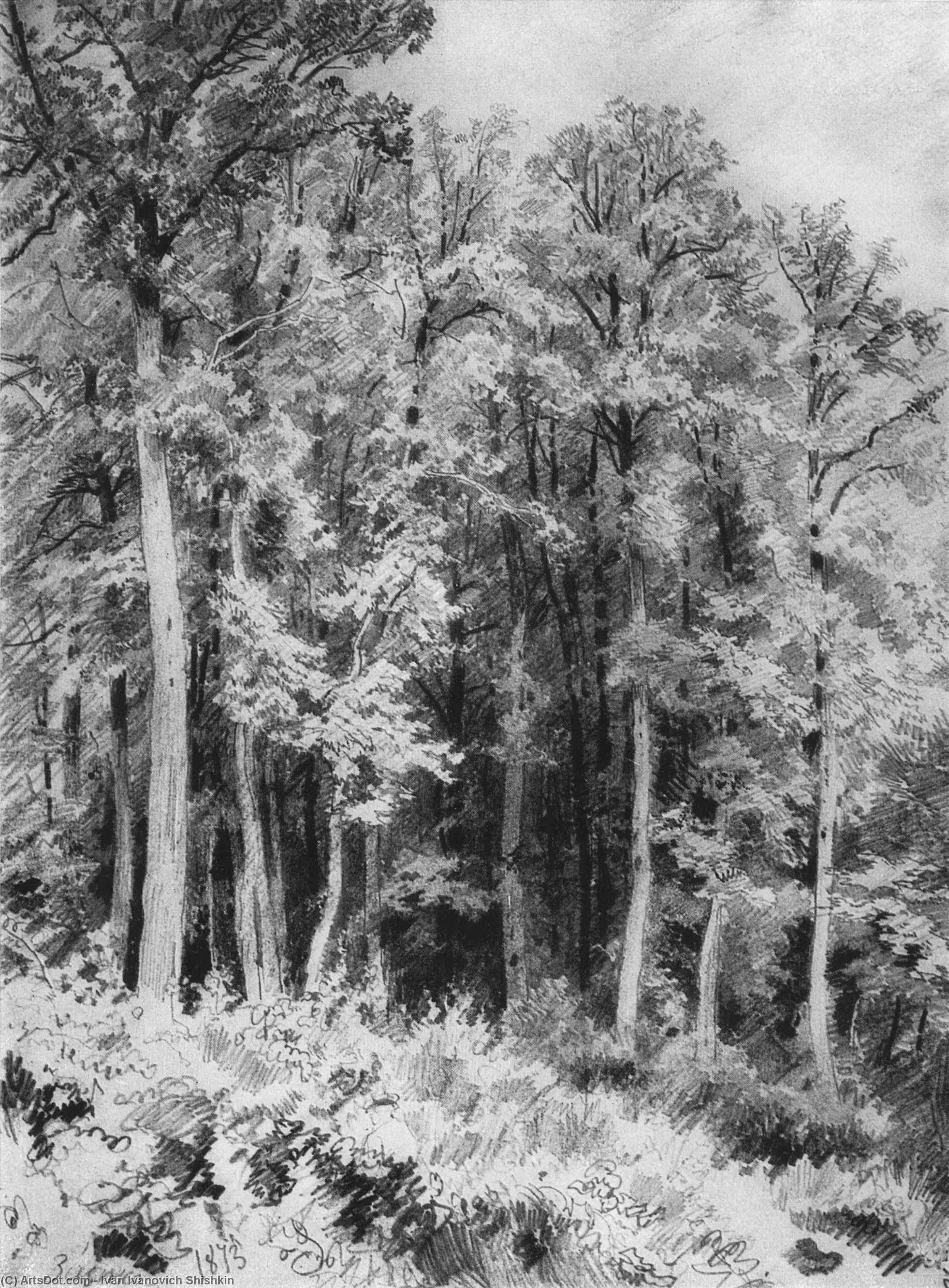 Trees. Kozlovka-zaseka — Ivan Ivanovich Shishkin