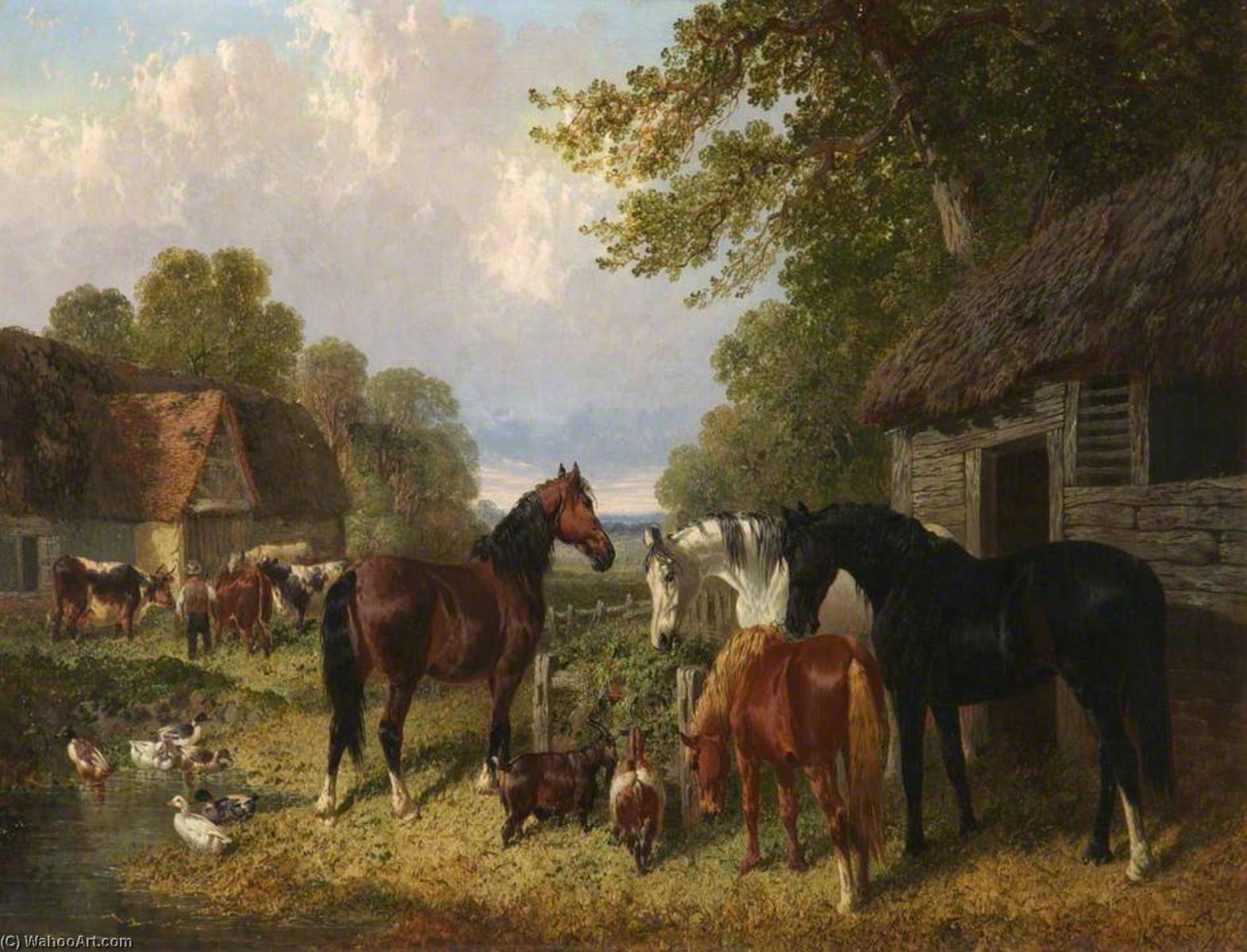 Farmyard Scene — John Frederick Herring Ii