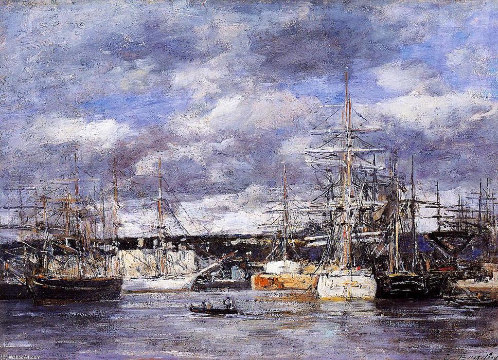 The Vauban Basin At Havre — Eugène Louis Boudin