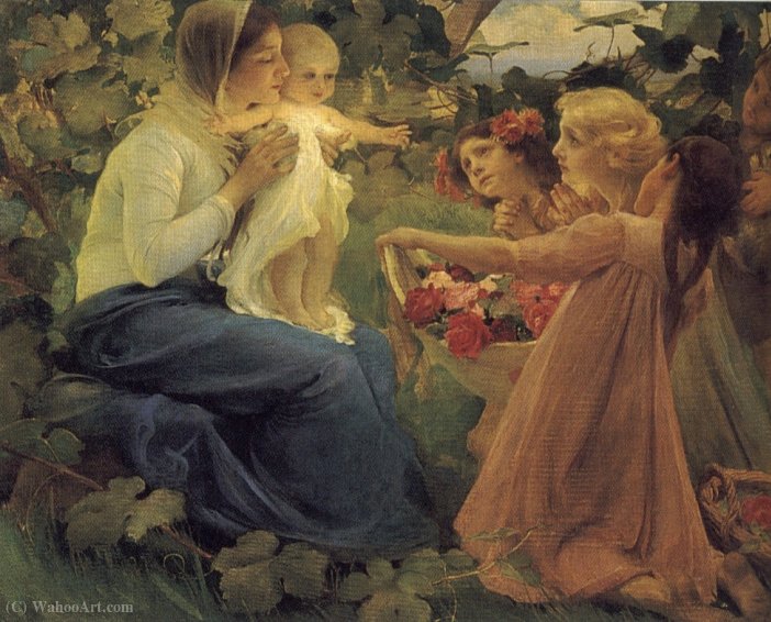 Presenting Flowers To The Infant — Franz Dvorak