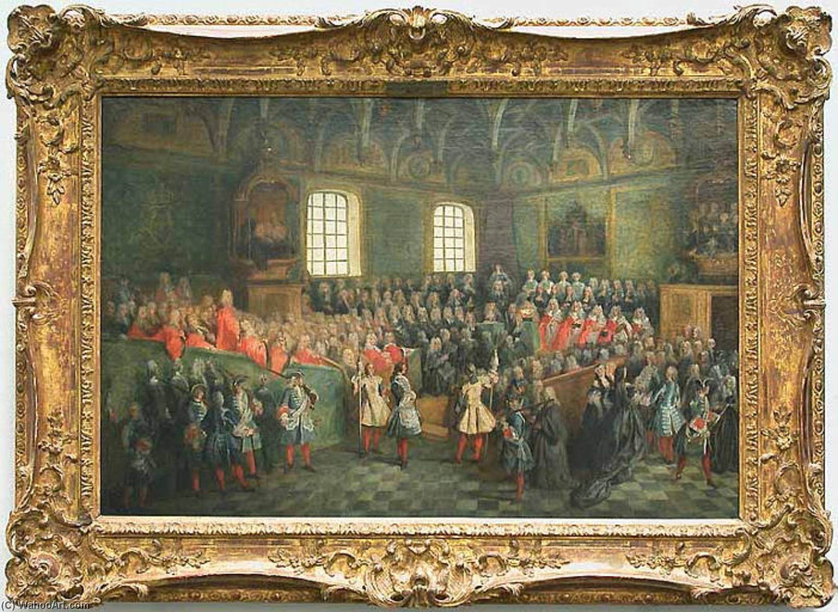 Le Lit De Justice Tenu Au Parlement À La Majorité De Louis Xv (22 Février 1723) — Nikolaus Lancret