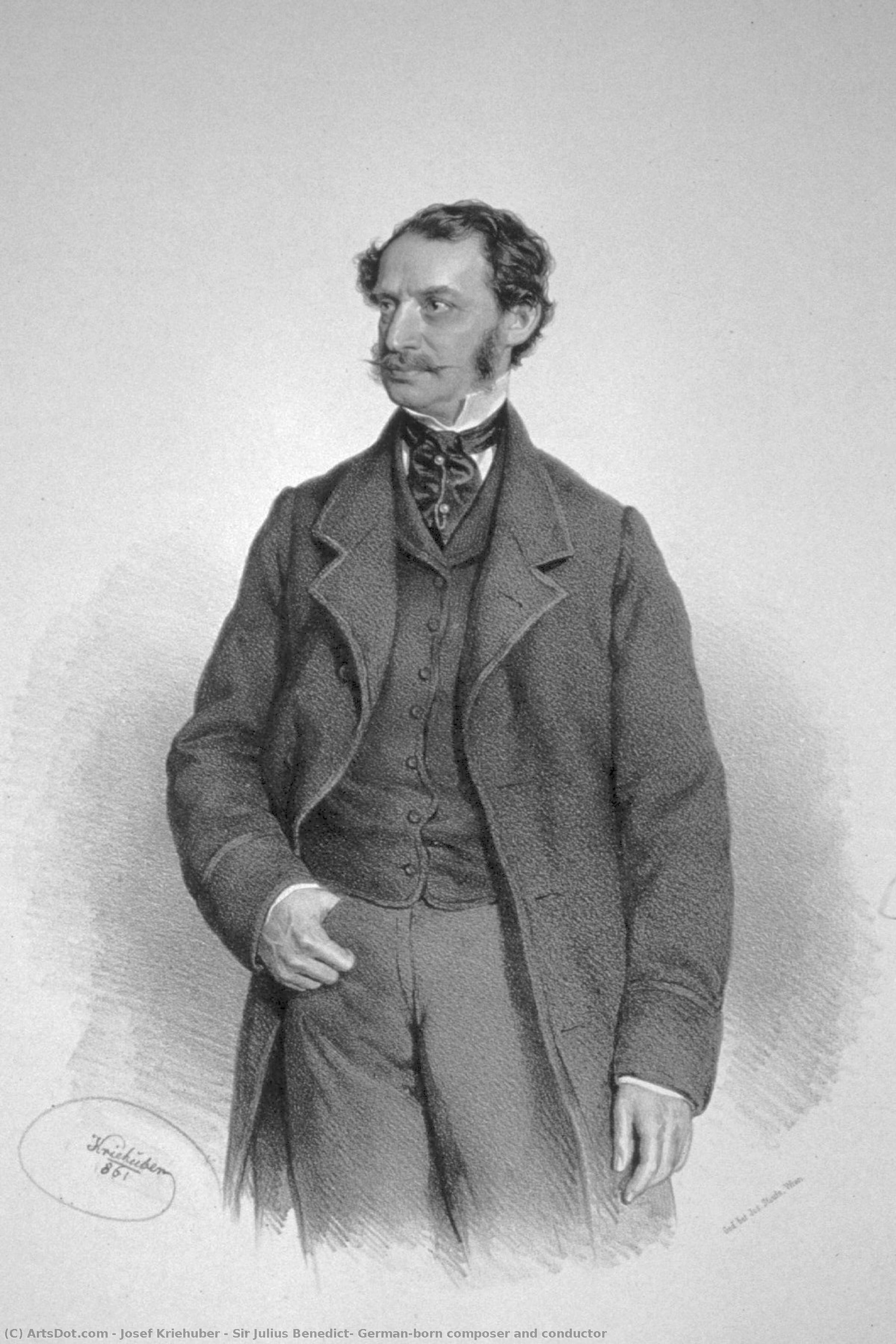 Sir Julius Benedict, German-born Composer And Conductor — Josef Kriehuber