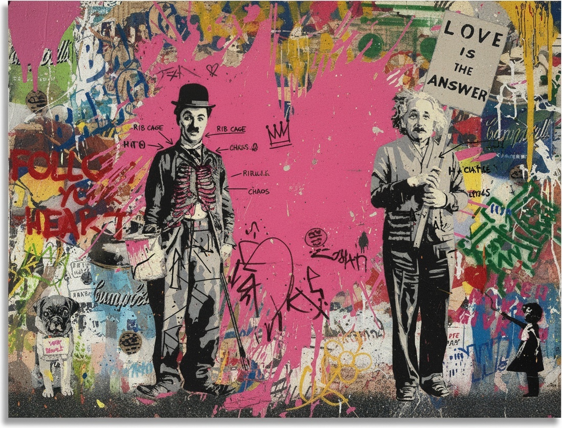 Echoes Of Genius Amidst The Vibrant Chaos Of Urban Fragmented Memories — Laurent Caron