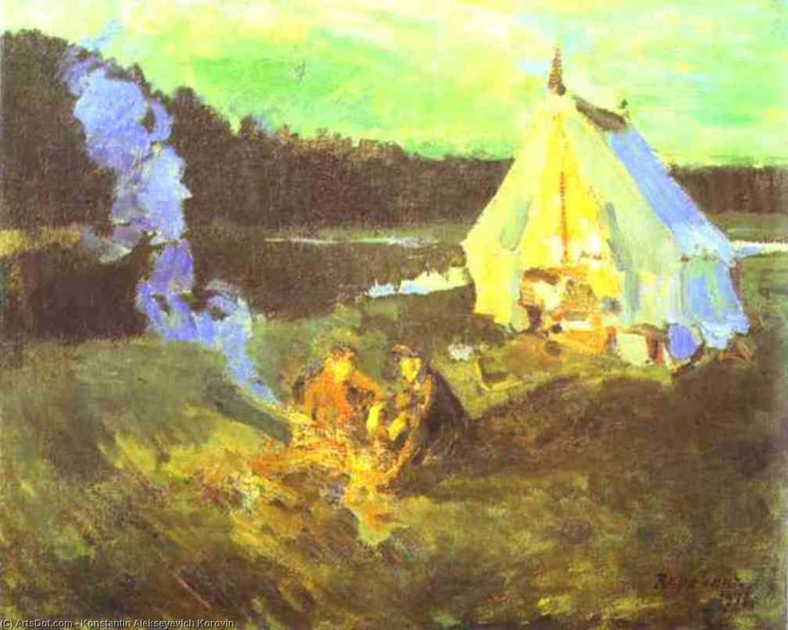 Hunter's Tent — Konstantin Alexeievitch Korovin