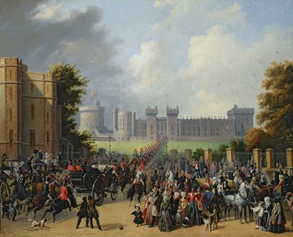 The Arrival Of Louis-philippe At Windsor Castle — Edouard Pingret