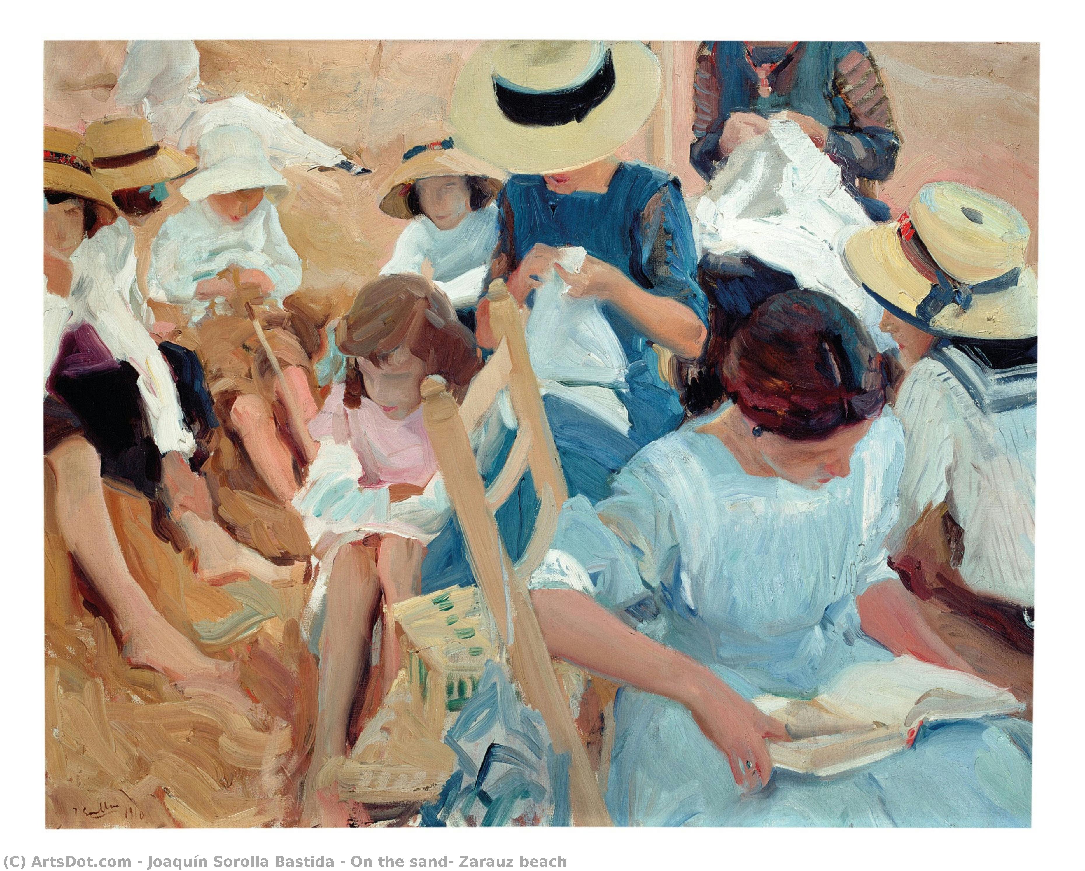 Sobre La Arena, Playa De Zarauz — Joaquín Sorolla Y Bastida