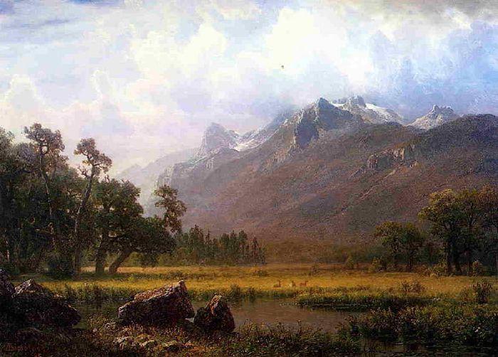The Sierras Near Lake Tahoe, California — Albert Bierstadt