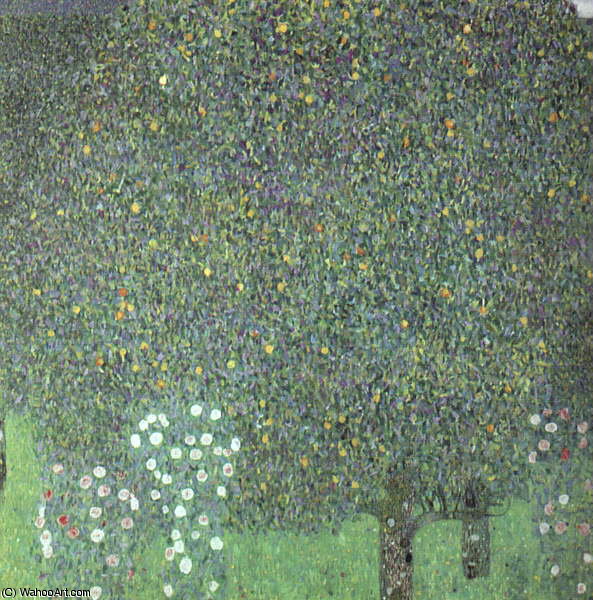 Rosas Bajo Los Árboles — Gustav Klimt