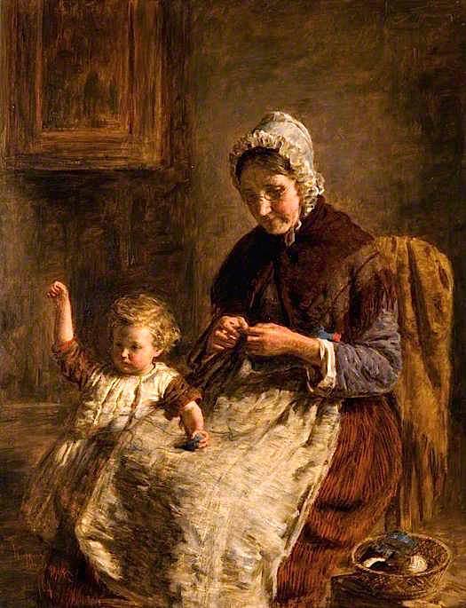 Grandmother's Pet — William Mctaggart