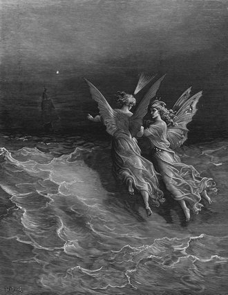 The Two Fellow Spirits Of The Spirit Of The South — Paul Gustave Doré