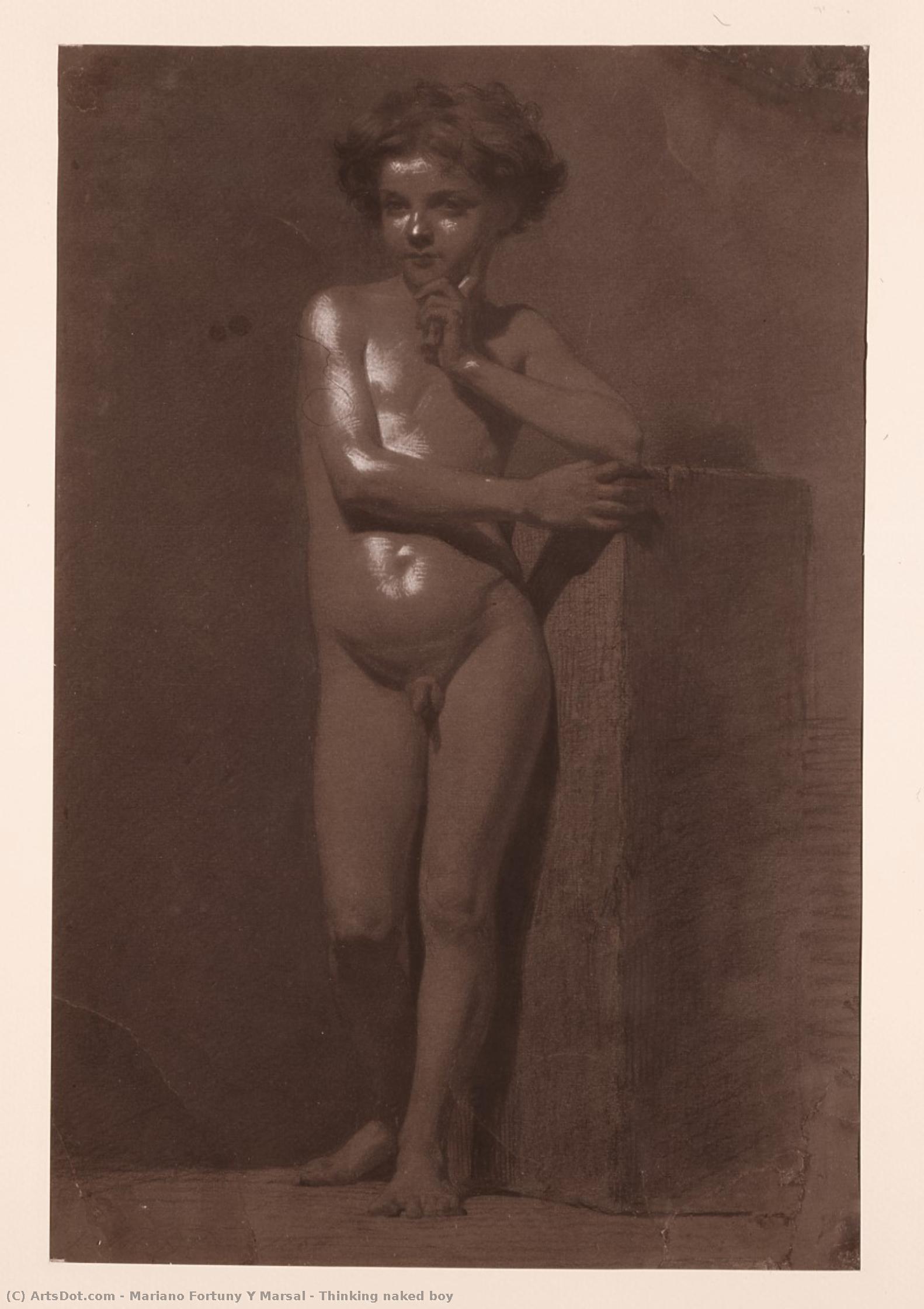 Thinking Naked Boy — Mariano Fortuny Y Marsal