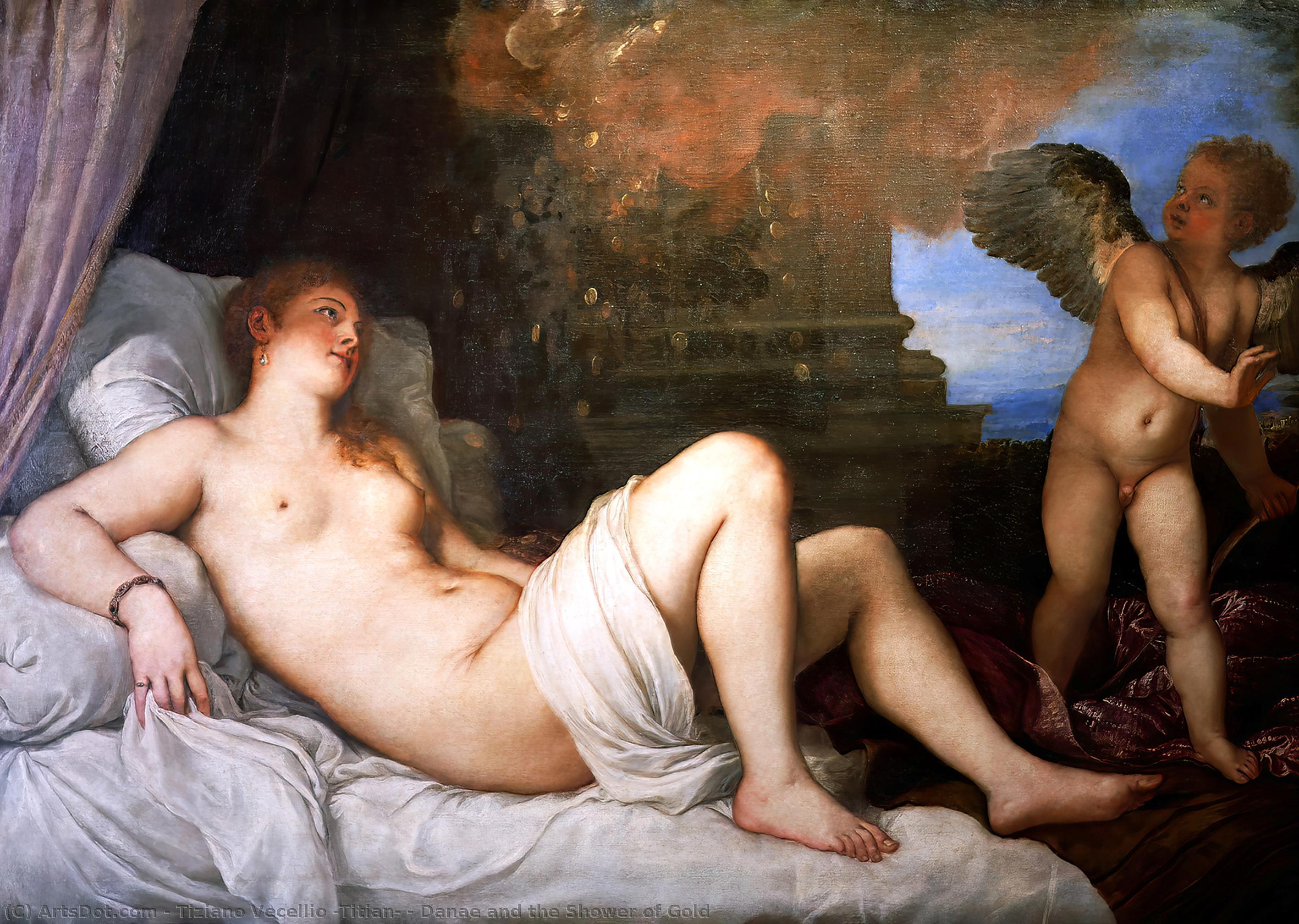 Danaë Und Der Goldregen — Tizian