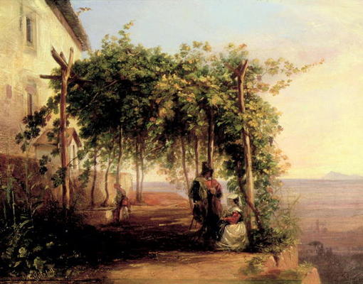 Above The Gulf Of Naples — Carl Wilhelm Goetzloff