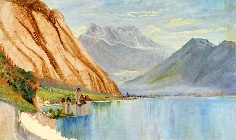 Lake Geneva And The Castle Of Chillon, Switzerland — John Wharlton Bunney
