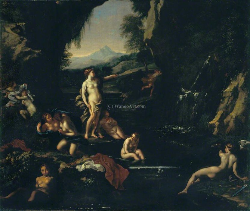 Diana And Her Nymphs Surprised By Actaeon — Filippo Lauri