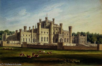 North East View Of Lowther Castle, Westmoreland — John Buckler