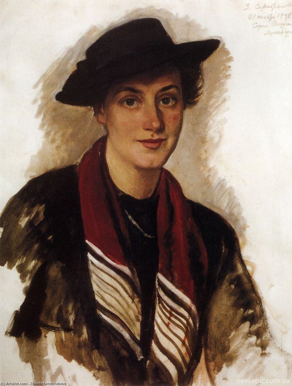 Portrait Sa Lukomskaya — Zinaida Serebriakova
