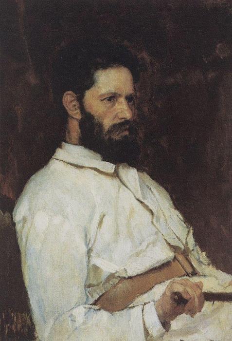Portrait Of Sculptor Mark Matveevitch Antokolsky — Victor Vasnetsov