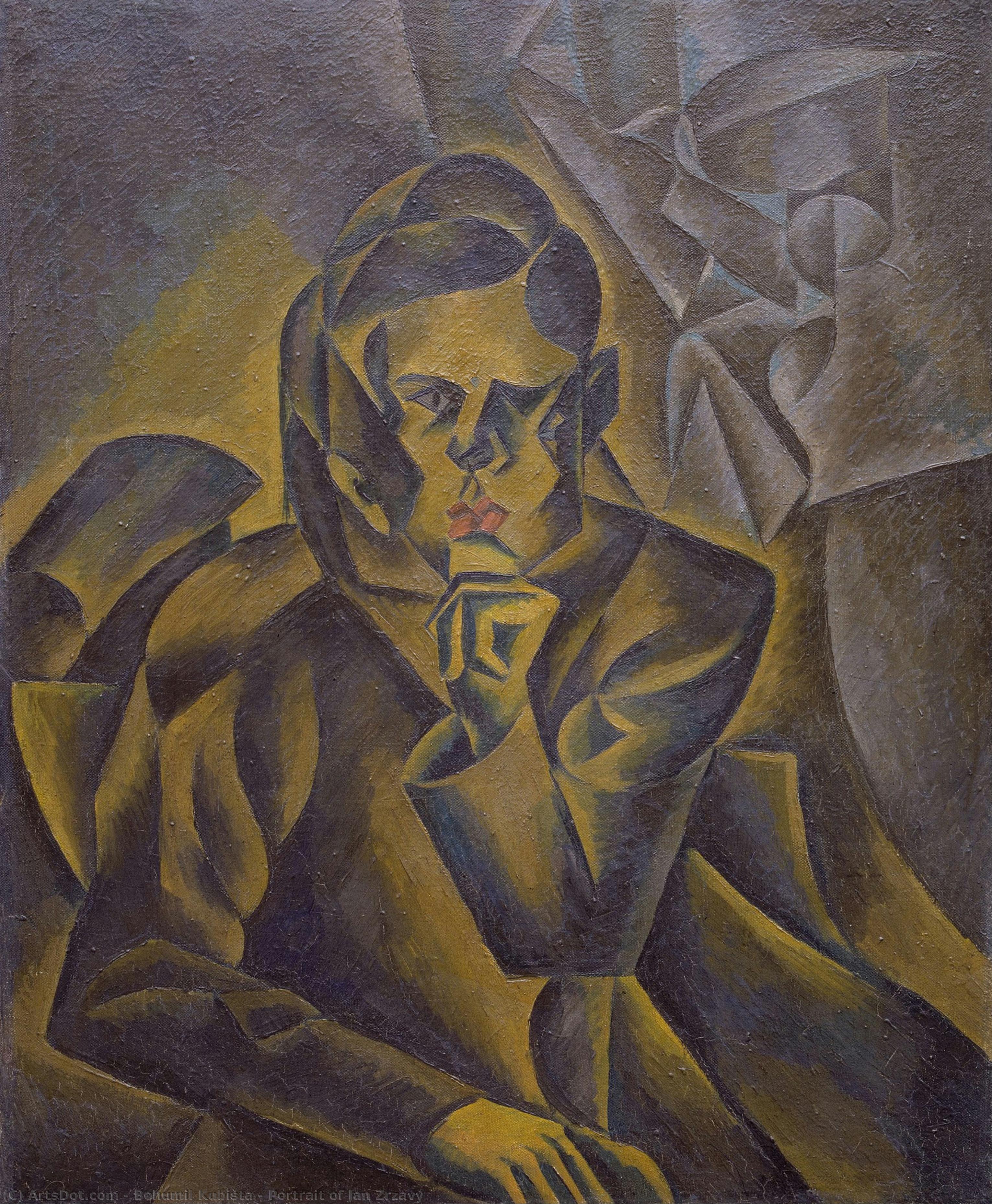 Portrait Of Jan Zrzavý — Bohumil Kubišta