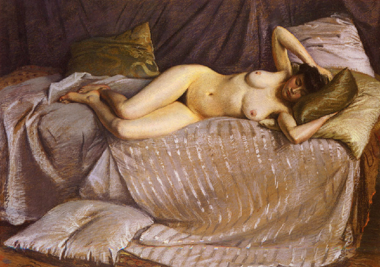 Caillebotte Gustave Femme Nue Etendue Sur Un Divan — Gustave Caillebotte