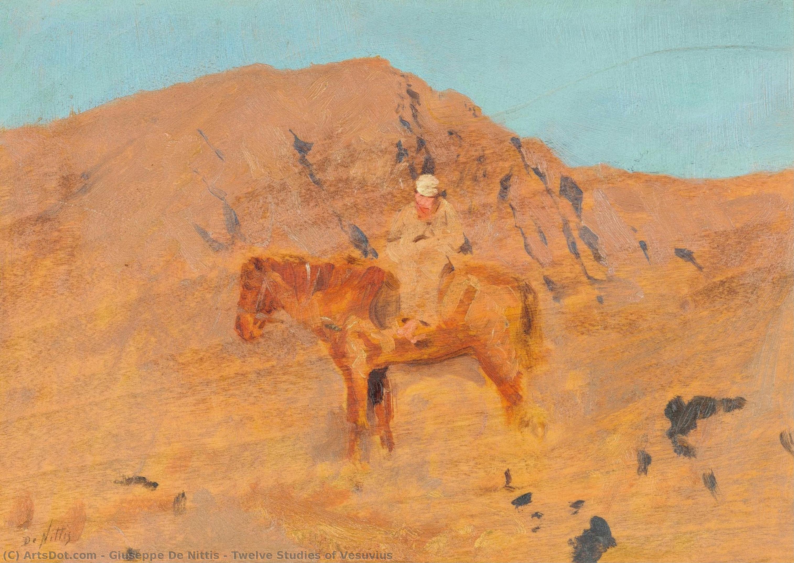 Twelve Studies Of Vesuvius — Giuseppe De Nittis