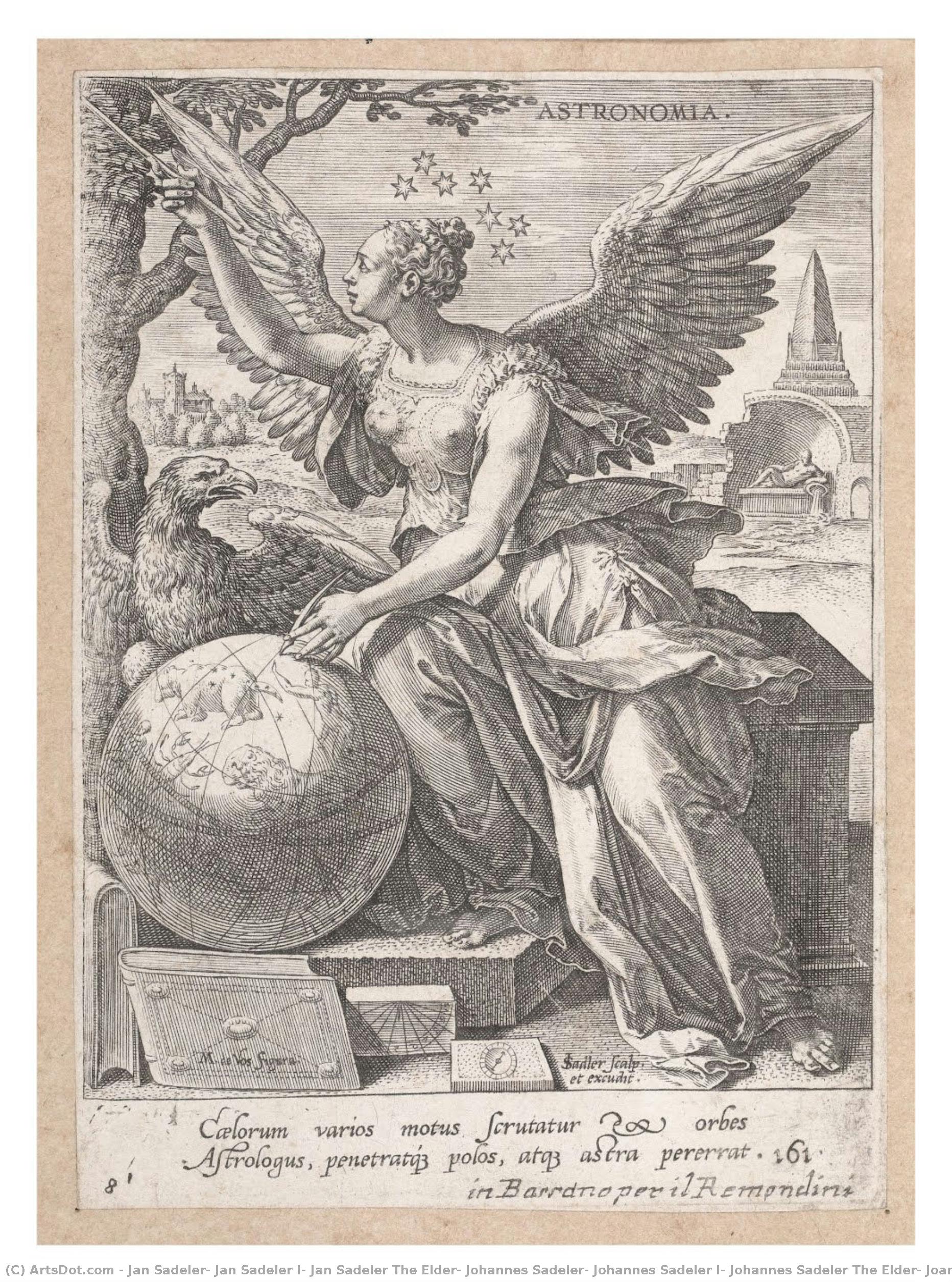 Allegory Of Astronomy — Jan Sadeler, Jan Sadeler I, Jan Sadeler The Elder, Johannes Sadeler, Johannes Sadeler I, Johannes Sadeler The Elder, Joan Sadeler, Joan Sadeler I, Joa