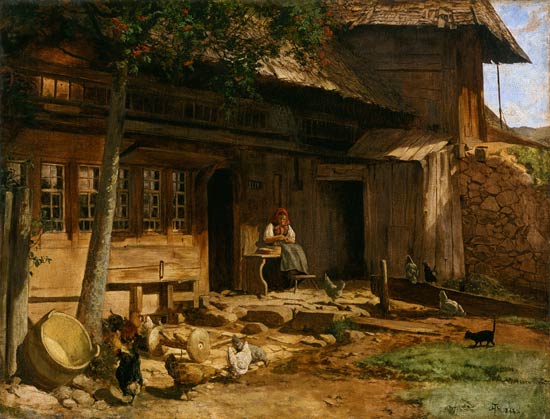 The Parental Home In Bernau — Hans Thoma