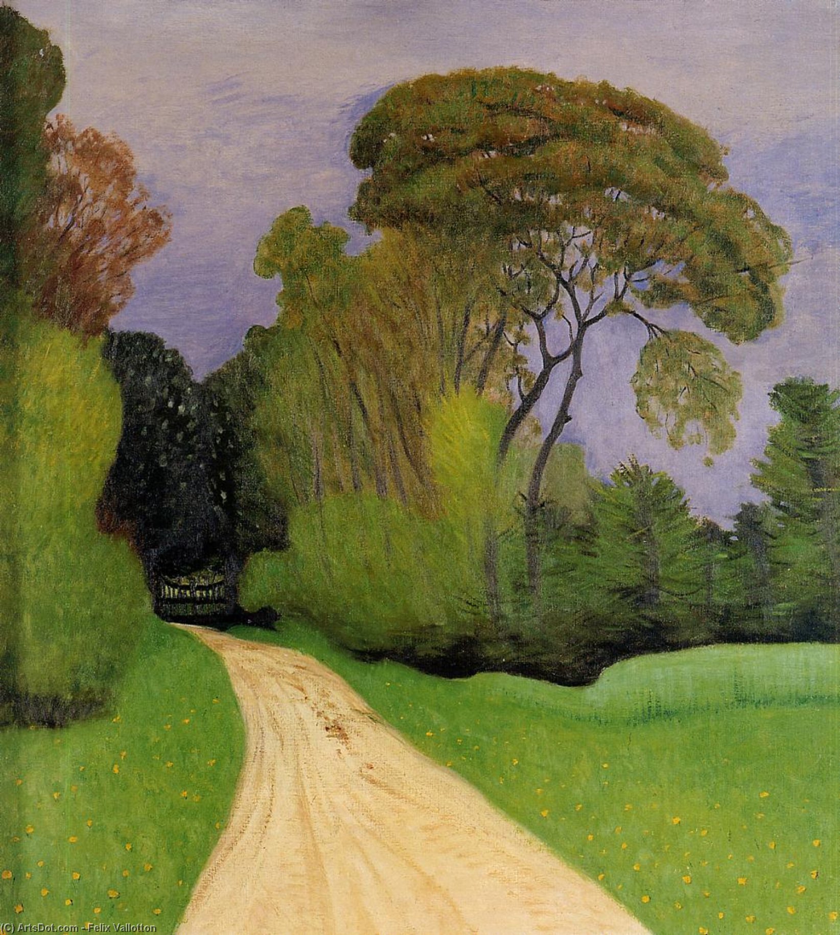 The Entrance To The Villa Beaulieu In Honfleur (also Known As Before The Storm) — Félix Vallotton