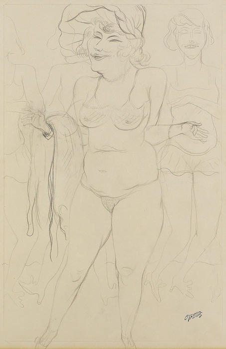 Burlesque Show, New York — George Grosz