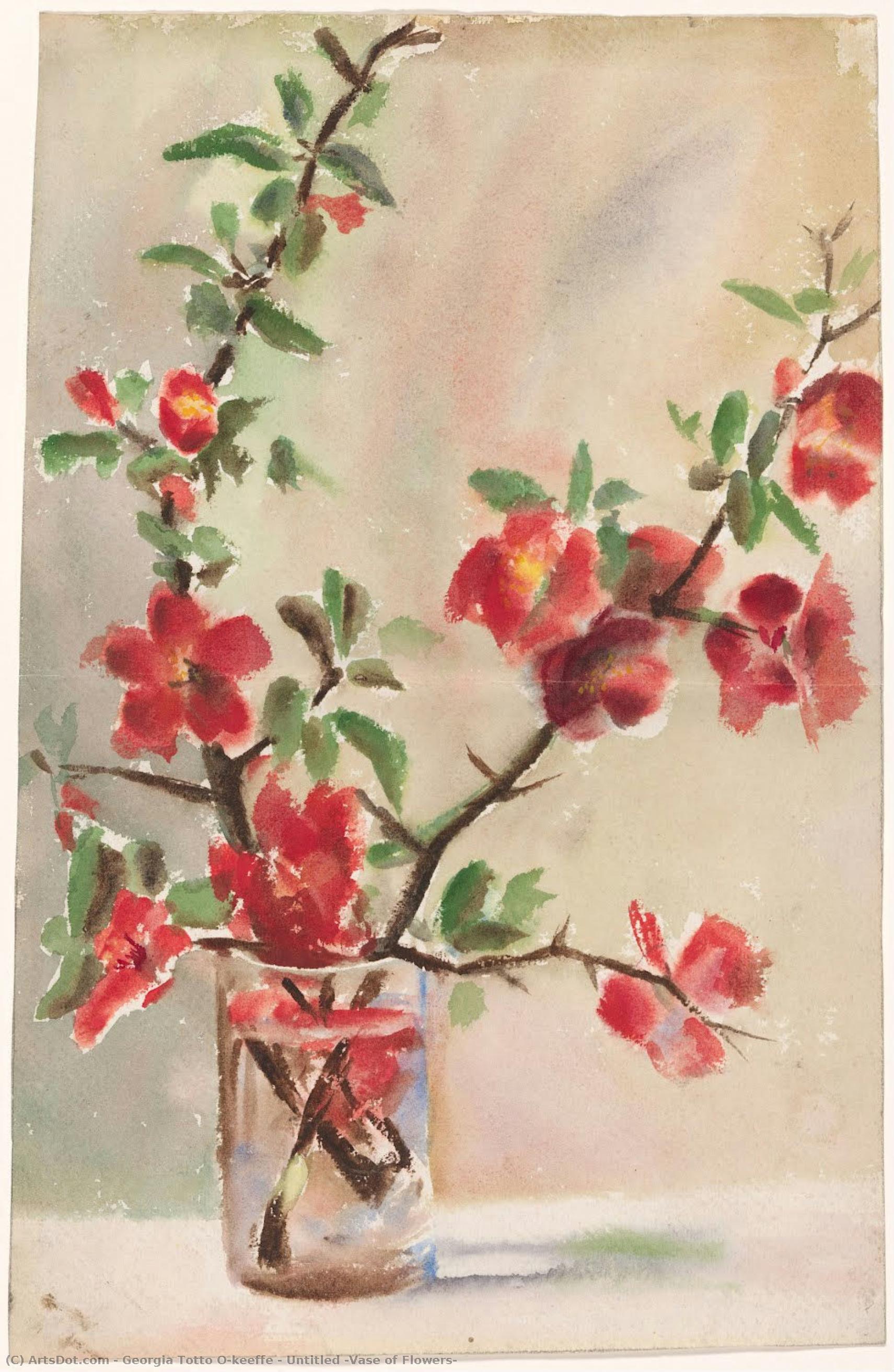 Untitled (vase Of Flowers) — ジョージア・オキーフ
