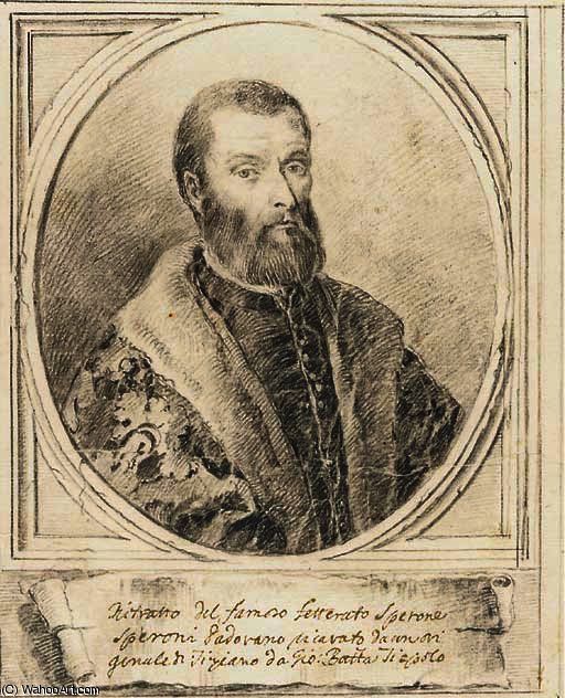 Portrait Of Sperone Speroni, After Titian — Giambattista Tiepolo