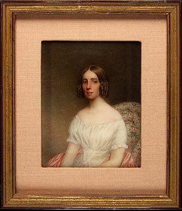 Portrait Of A Lady, (painting) — Henry Breintnall Bounetheau