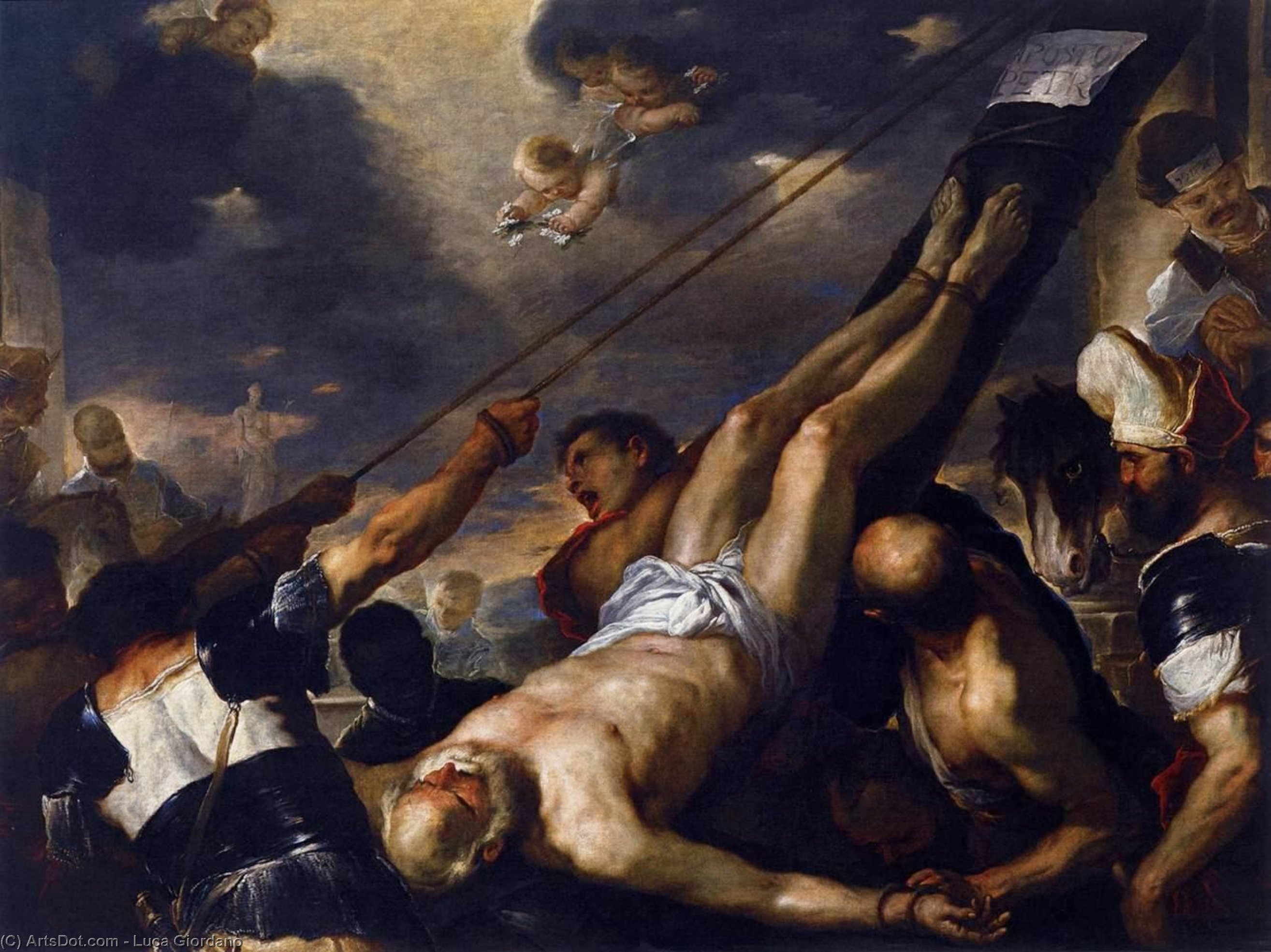 Crucifixion Of St Peter — Luca Giordano