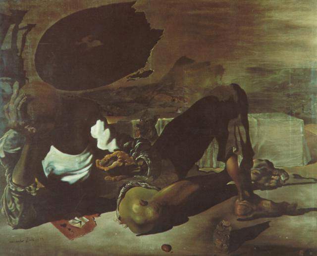 Philosopher Illuminated By The Light Of The Moon And The Setting Sun, 1939 — Сальвадор Дали