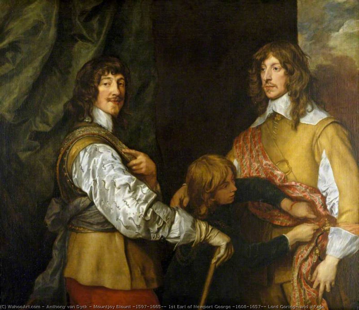 Mountjoy Blount (1597–1665), 1st Earl Of Newport George (1608–1657), Lord Goring, And A Page — Sir Anthony Van Dyck