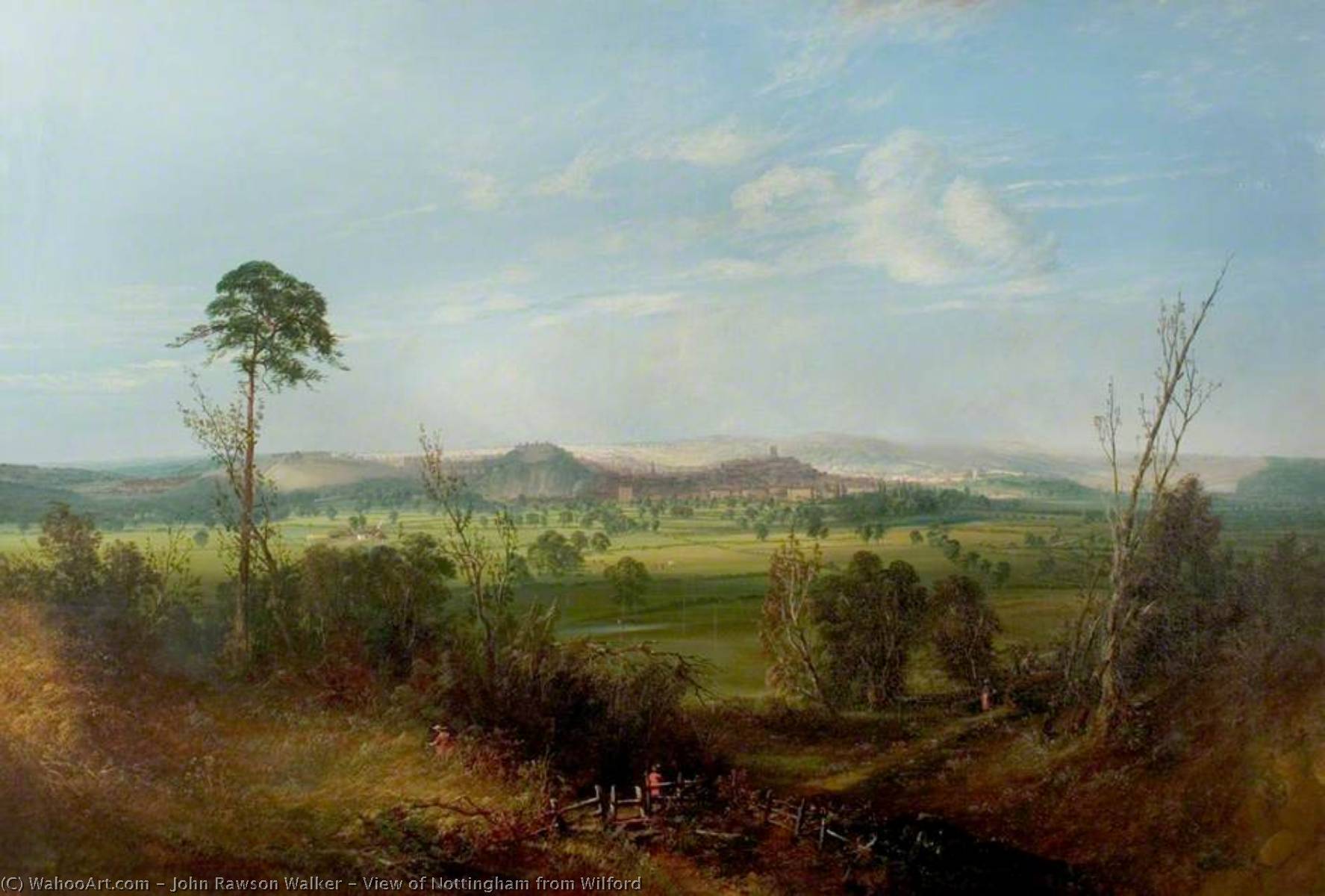 View Of Nottingham From Wilford — John Rawson Walker