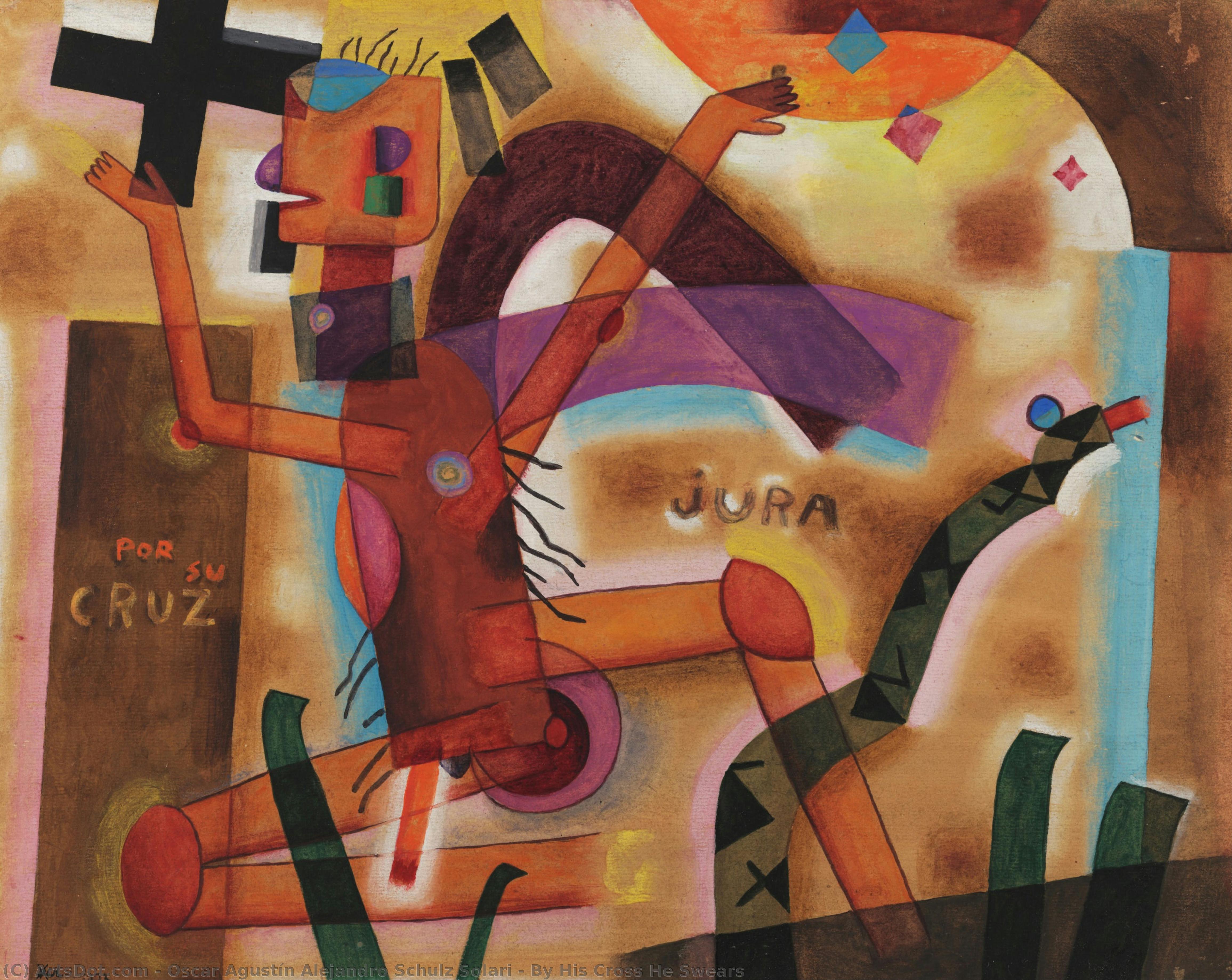 By His Cross He Swears — Xul Solar