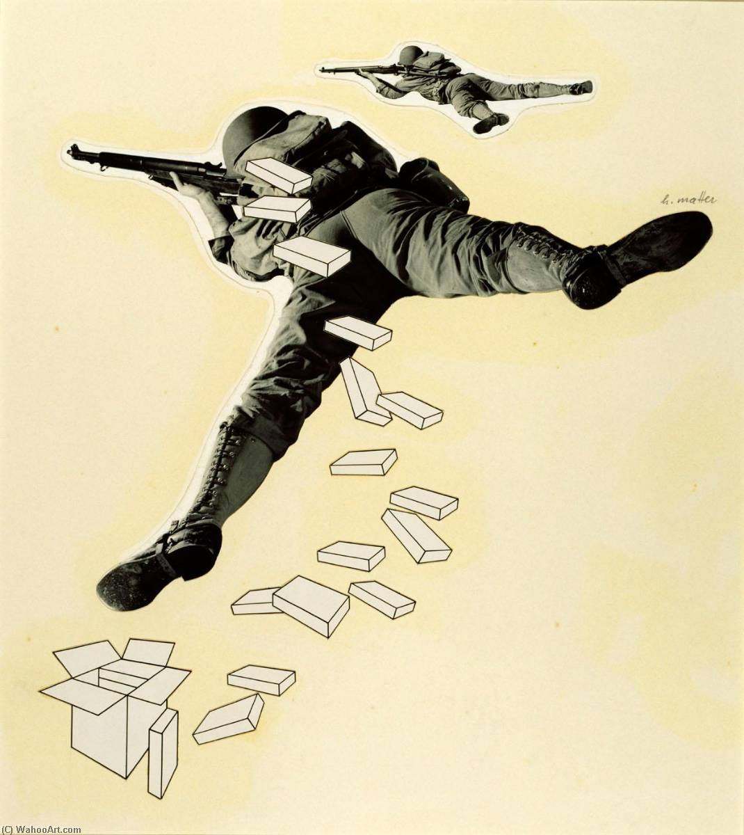 Paperboard Fills The Soldier's Pack , From The Early Series — Herbert Matter