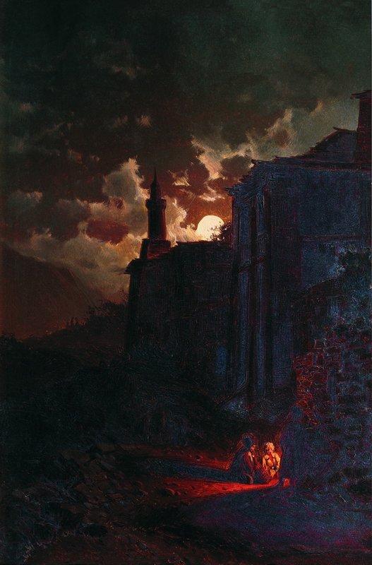 A Moonlit Night — Ilya Nikolaevich Zankovsky