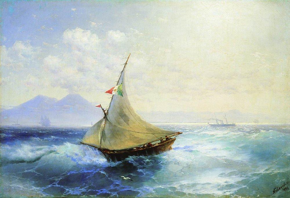 Landscape With Vesuvius — Ivan Konstantinovich Aivazovsky