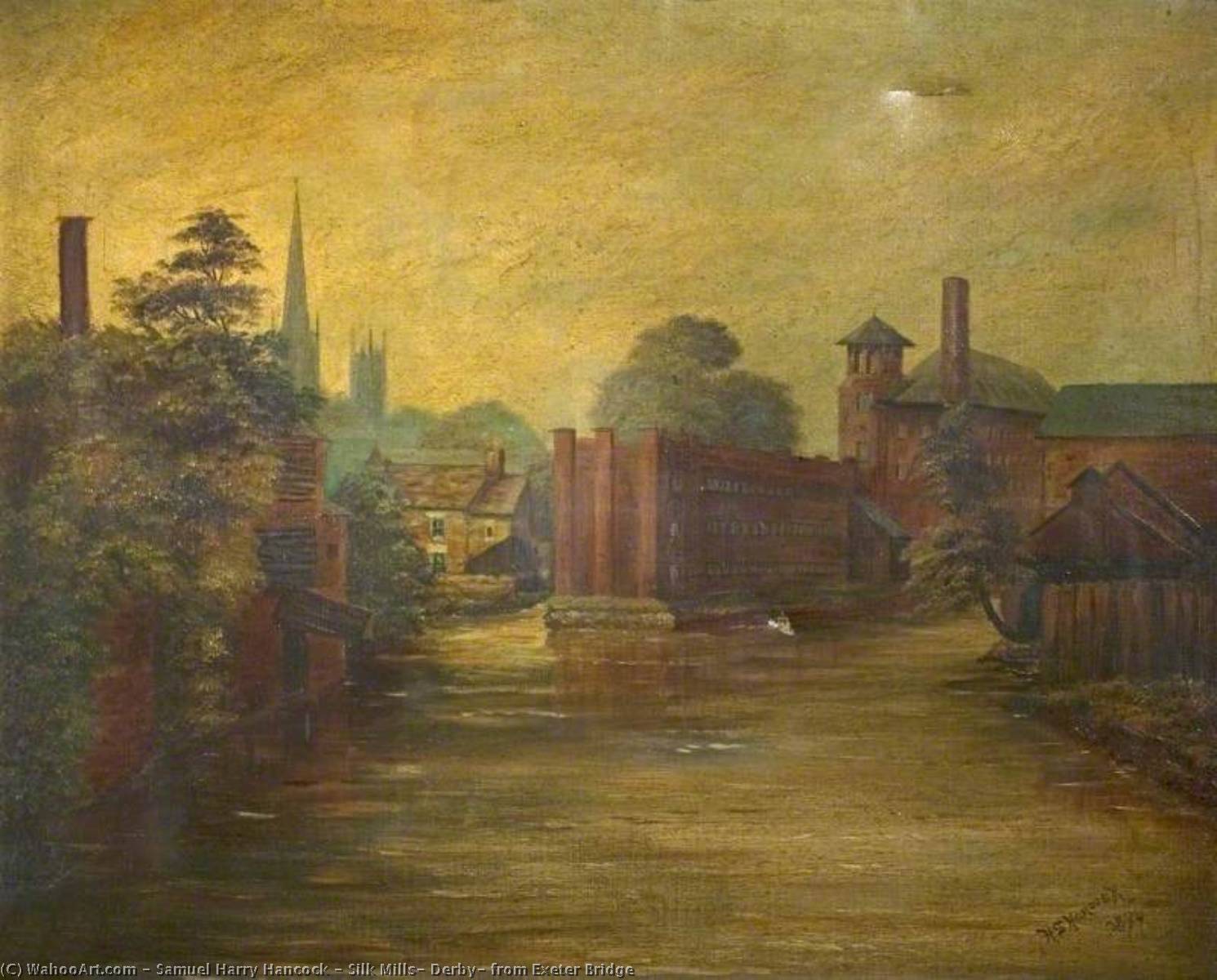 Silk Mills, Derby, From Exeter Bridge — Samuel Harry Hancock
