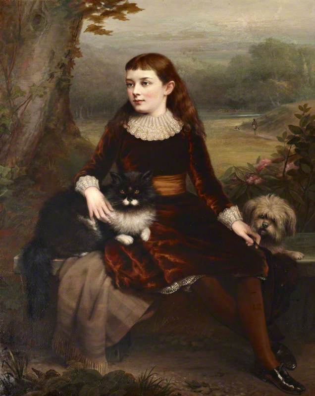 Alice Frances Theodora Wythes (1875–1957), Marchioness Of Bristol, As A Young Girl — Clement Burlison
