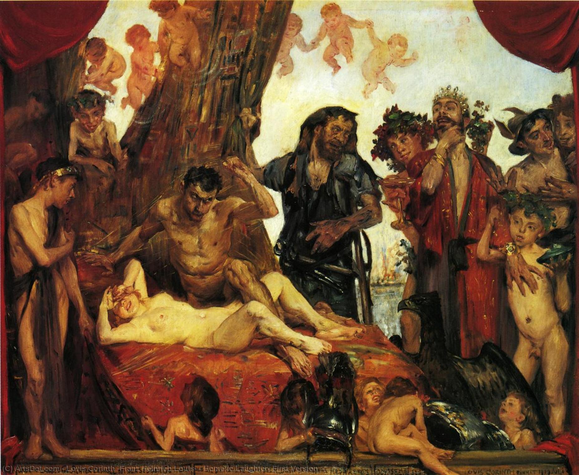 Homerisches Lachen, Erste Version — Lovis Corinth