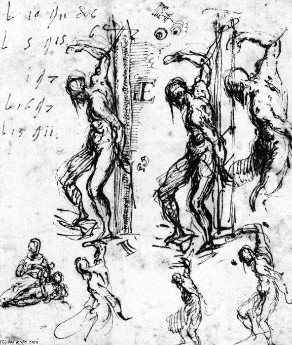 Studies Of Saint Sebastian — Titian